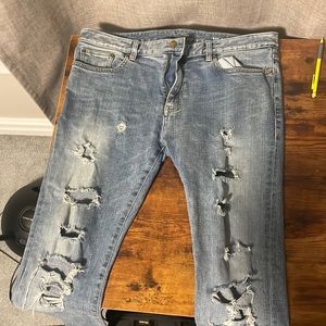 Saint Laurent blue jeans ripped